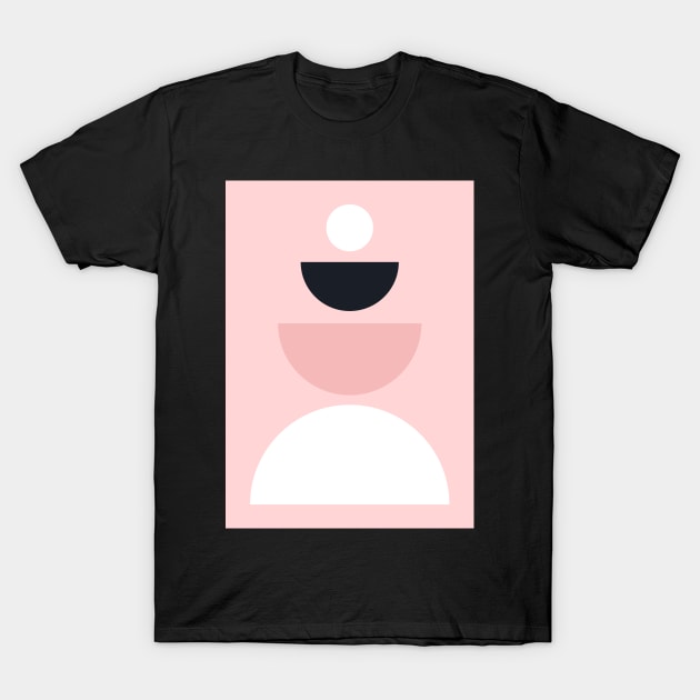 Black Pink White T-Shirt by Blue-Banana